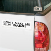 Laat me m'n bagageruimte halen. bumpersticker (Op Truck)