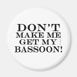 Laat me m'n basson halen. magneet