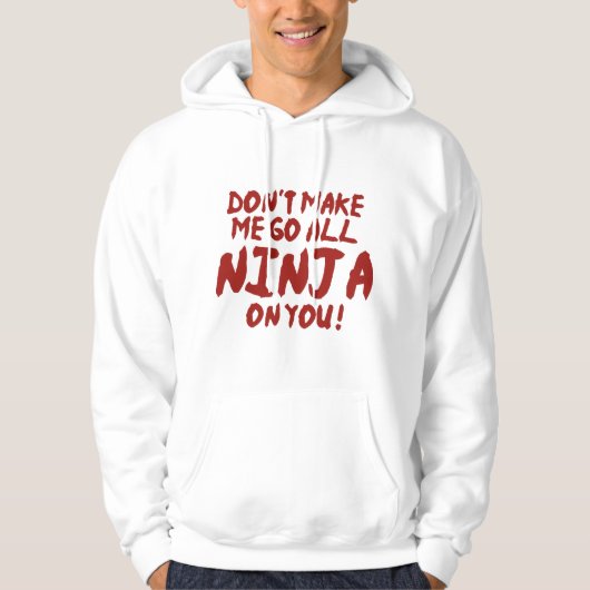 Laat me niet alles op je zetten hoodie (Voorkant)