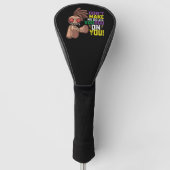 Laat me niet alles op je zetten, Mardi Gras. Golfheadcover (Voorkant)