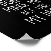 Laat me niet als m'n vader handelen poster (Hoek)