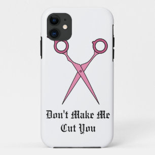Laat me niet je knippen (roze haarsnijschaar) Case-Mate iPhone case