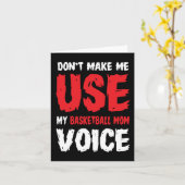 Laat me niet mijn basketbalstem gebruiken kaart (Gele Bloem)