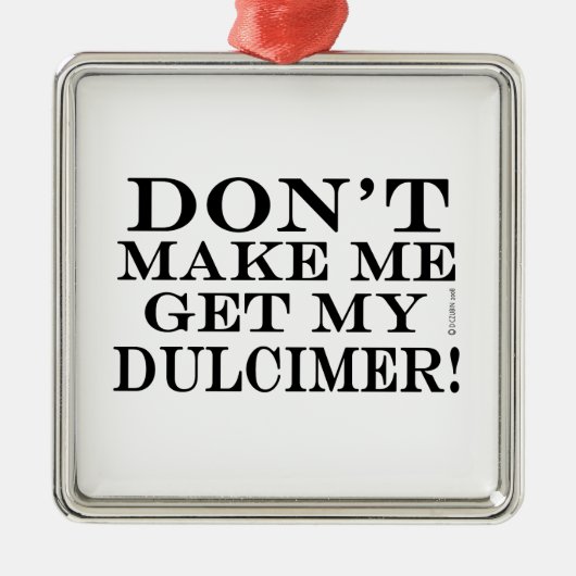 Laat me niet mijn droomspeler halen metalen ornament (Voorkant)