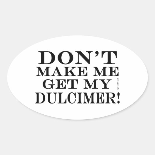 Laat me niet mijn droomspeler halen ovale sticker (Voorkant)