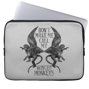 Laat me niet mijn gevleugelde apen™ bellen laptop sleeve