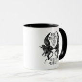 Laat me niet mijn gevleugelde apen™ bellen mok (Voorkant rechts)