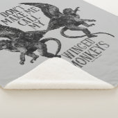 Laat me niet mijn gevleugelde apen™ bellen sherpa deken (3/4)