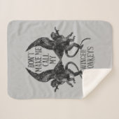 Laat me niet mijn gevleugelde apen™ bellen sherpa deken (Voorkant (horizontaal))