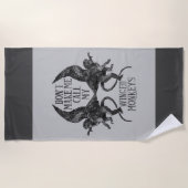 Laat me niet mijn gevleugelde apen™ bellen strandlaken (Voorkant)