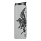 Laat me niet mijn gevleugelde apen™ bellen thermosbeker (Gedraaid links)