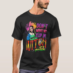 Laat me niet mijn heks-switch Halloween 2 draaien T-shirt