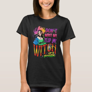 Laat me niet mijn heks-switch Halloween 2 draaien T-shirt