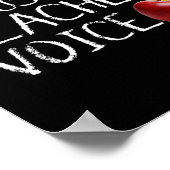 Laat me niet mijn leraar stemplezier gebruiken poster (Hoek)