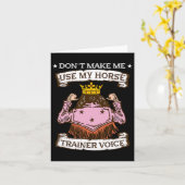 Laat me niet mijn paard trainer stem gebruiken in kaart (Gele Bloem)