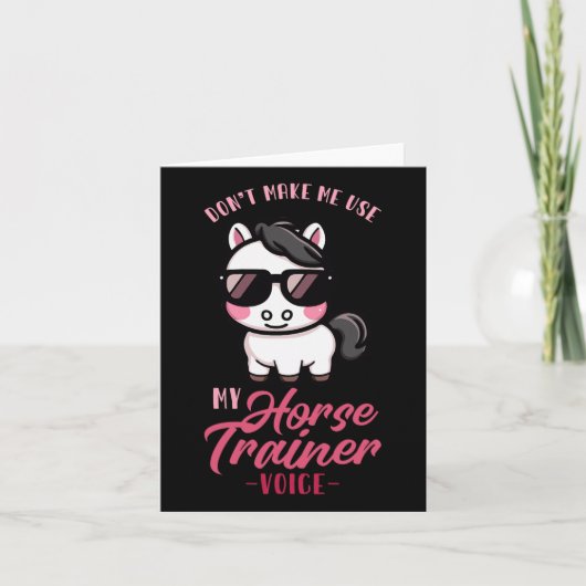 Laat me niet mijn paard trainer stem gebruiken in  kaart (Voorkant)