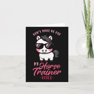 Laat me niet mijn paard trainer stem gebruiken in  kaart