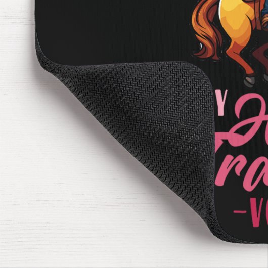 Laat me niet mijn paard trainer stem gebruiken in  muismat (Hoek)