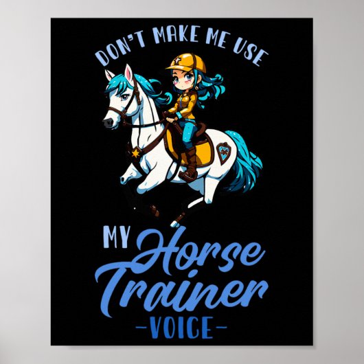 Laat me niet mijn paard trainer stem gebruiken in  poster (Voorkant)