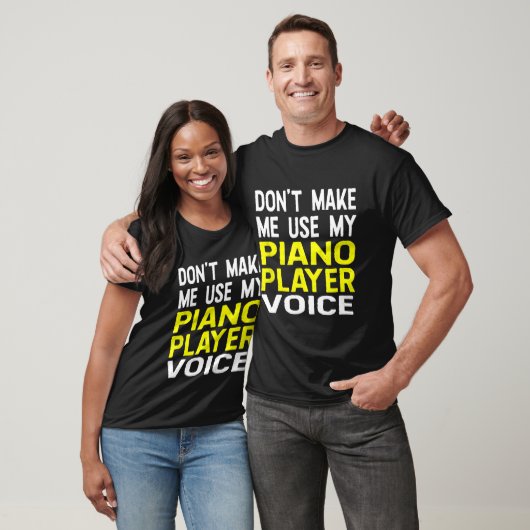 Laat me niet mijn pianist stem grappige band gebru t-shirt (Unisex)