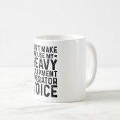 Laat me niet mijn stem gebruiken voor zware appara koffiemok (Voorkant rechts)