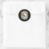Laat me niet naar het Net Funny Badminton 2 komen Ronde Sticker (Tas)