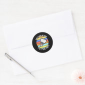 Laat me niet naar het Net Funny Badminton 2 komen Ronde Sticker (Envelop)
