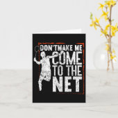 Laat me niet naar het volgende grappige badminton  kaart (Gele Bloem)