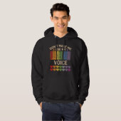 Laat me niet papa stem gebruiken Gay Rainbow Pride Hoodie (Voorkant volledig)