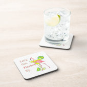 Laat me omhoog Flamingo krijgen Bier Onderzetter (Rechterzijde)