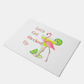 Laat me omhoog Flamingo krijgen Deurmat (Schuin)
