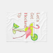 Laat me omhoog Flamingo krijgen Fleece Deken (Voorkant (Horizontaal))