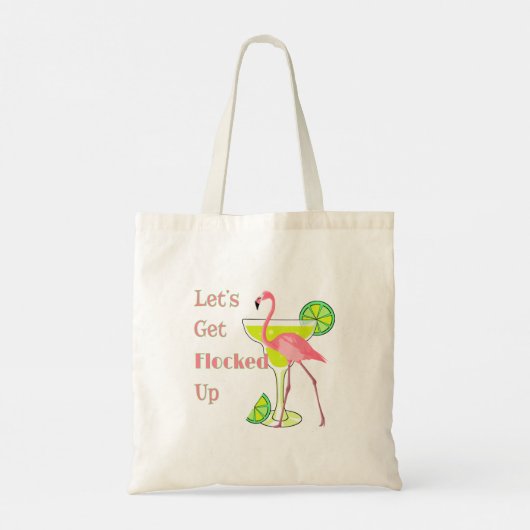 Laat me omhoog Flamingo krijgen Tote Bag (Achterkant)