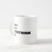 Laat me overdenken aan deze grappige mok. koffiemok (Voorkant links)