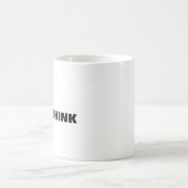 Laat me overdenken aan deze grappige mok. koffiemok (Center)