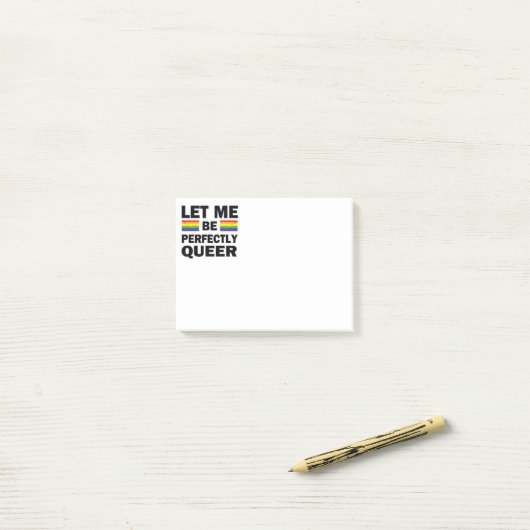 Laat me perfect Queer zijn Post-it® Notes (Op bureau)