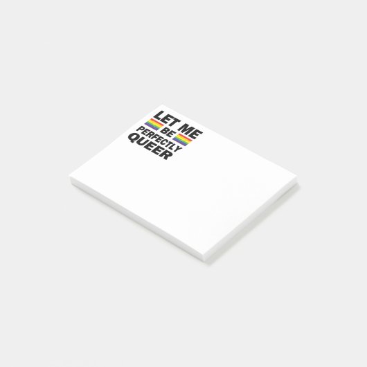 Laat me perfect Queer zijn Post-it® Notes (Schuin)
