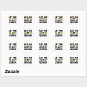 Laat me perfect Queer zijn Ronde Sticker (Vel)