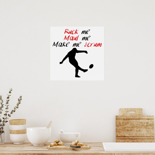 Laat me scrum poster (Keuken)