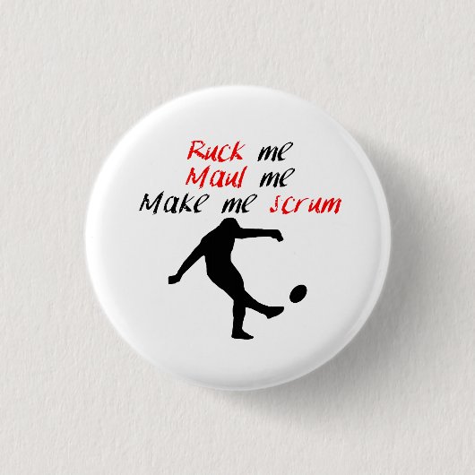 Laat me scrum ronde button 3,2 cm (Voorkant)