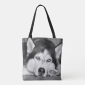 Laat me slapen alsjeblieft tote bag (Achterkant)