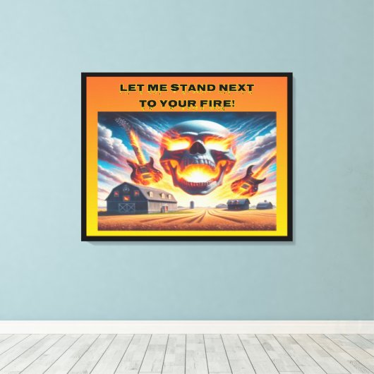 Laat me staan... canvas afdruk (Insitu (Houten vloer))