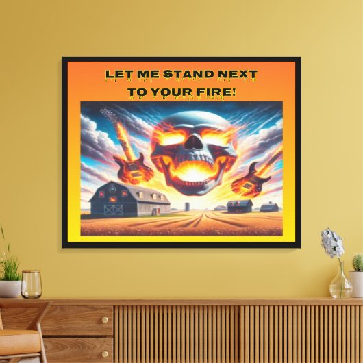 Laat me staan... canvas afdruk (Insitu (Woonkamer))