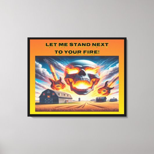 Laat me staan... canvas afdruk (Voorkant)