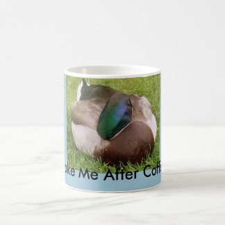 Laat me wakker worden na de Mok van Coffee Duck Sl