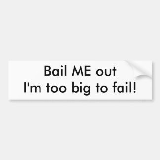 Laat me weten dat ik te groot ben om te falen. bumpersticker