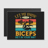 Laat me weten of mijn biceps in je weg staan (Voorkant / Achterkant)