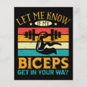 Laat me weten of mijn biceps in je weg staan (Achterkant)