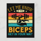 Laat me weten of mijn biceps in je weg staan (Voorkant)