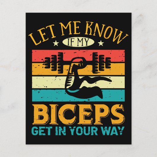Laat me weten of mijn biceps in je weg staan (Voorkant)